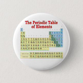 Badge Rond 5 Cm Tableau des éléments périodique