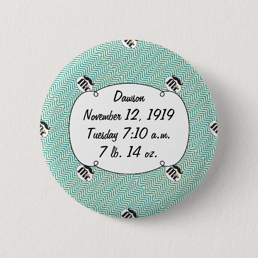 Badge Rond 5 Cm Tableau M. Jaune et vert (Devant)