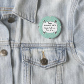 Badge Rond 5 Cm Tableau M. Jaune et vert (En situation)