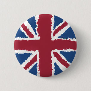 Badge Rond 5 Cm Tableau Union Jack par Heva Weva