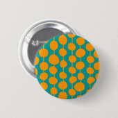 Badge Rond 5 Cm Taches et lignes oranges (Devant & derrière)