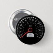 BADGE ROND 5 CM TACHYMÈTRE DE VOITURE (Devant & derrière)