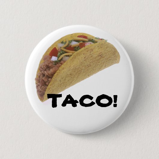 BADGE ROND 5 CM TACO ! (Devant)