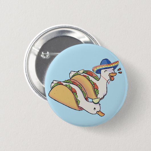 Badge Rond 5 Cm taco duckos (Devant & derrière)
