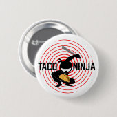 Badge Rond 5 Cm Taco Ninja Design - Bouton rond (Devant & derrière)