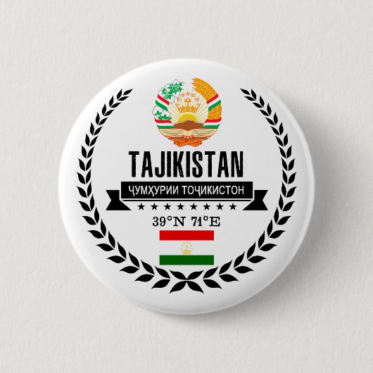 Badge Rond 5 Cm Tadjikistan (Devant)