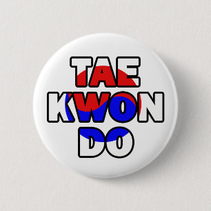 Badge Rond 5 Cm Taekwondo