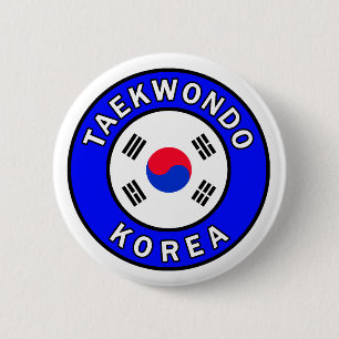 Badge Rond 5 Cm Taekwondo button