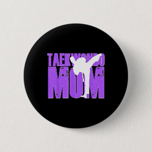 Badge Rond 5 Cm Taekwondo Maman Chemise Tae Kwon Do Martial Arts M