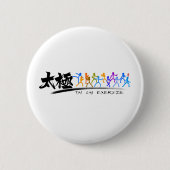 Badge Rond 5 Cm Tai Chi kung fu(功 夫) (Devant)