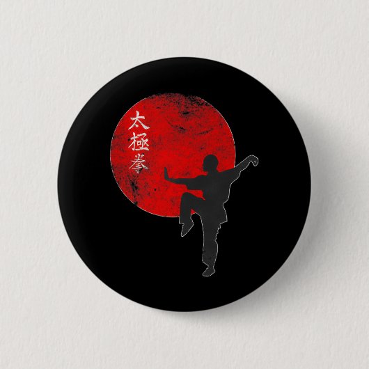 Badge Rond 5 Cm tai chi martial art spirituel (Devant)