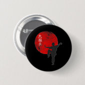 Badge Rond 5 Cm tai chi martial art spirituel (Devant & derrière)