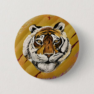 Badge Rond 5 Cm Tai Chi Tiger & Grace