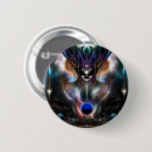 Badge Rond 5 Cm Taidushan Sai Esprit De Pouvoir WD (Devant & derrière)