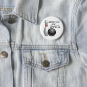 Badge Rond 5 Cm Tais-toi et roulez (En situation)