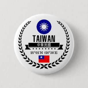 Badge Rond 5 Cm Taïwan