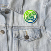 Badge Rond 5 Cm Taka1(GB） (En situation)