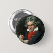 Badge Rond 5 Cm Talent de Beethoven (Devant & derrière)