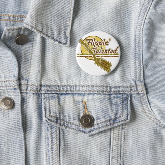 Badge Rond 5 Cm Talent de Flippin (En situation)