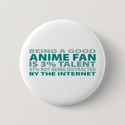 Badge Rond 5 Cm Talent de la fan 3% d'Anime (Devant)