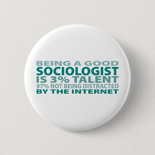 Badge Rond 5 Cm Talent du sociologue 3% (Devant)