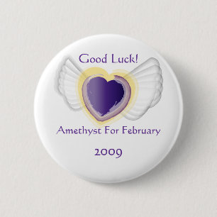 Badge Rond 5 Cm Talismanic comme le bouton février