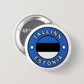 Badge Rond 5 Cm Tallinn Estonie (Devant & derrière)
