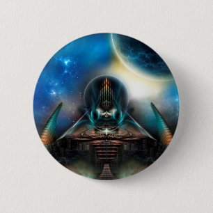 Badge Rond 5 Cm Tamalin 5 Science Fiction Fractal