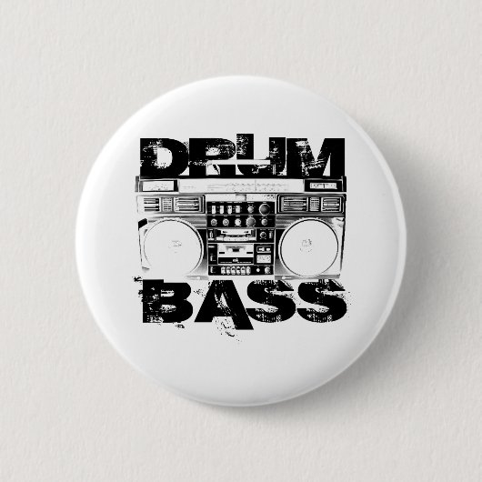 Badge Rond 5 Cm Tambour et basse (Devant)