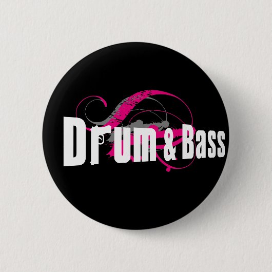Badge Rond 5 Cm Tambour et foule de basse (Devant)