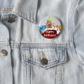 Badge Rond 5 Cm Tamia d'anniversaire (En situation)