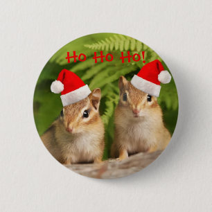 Badge Rond 5 Cm Tamia de Père Noël