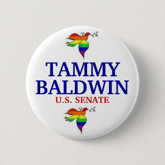 Badge Rond 5 Cm Tammy Baldwin POUR le SÉNAT