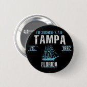 Badge Rond 5 Cm Tampa (Devant & derrière)