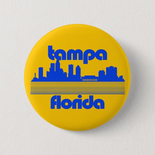 Badge Rond 5 Cm Tampa Floride (Devant)
