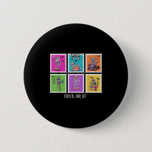Badge Rond 5 Cm Tampon Ou Ot Professionnel Therast Skeleton Ha