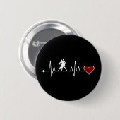 Badge Rond 5 Cm Tango Dance Couple Danser cadeau Heartbeat (Devant & derrière)