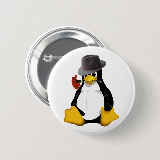 Badge Rond 5 Cm Tango de Linux (Devant & derrière)