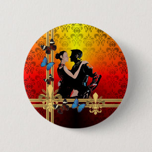 Badge Rond 5 Cm Tango sur damas