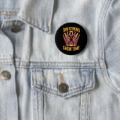 Badge Rond 5 Cm Tanning Lit Tan Athlètes Forts Gym Goes Bronze T (En situation)