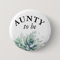 Tante à être - Aquarelle Succulents Baby shower Bu