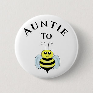 Badge Rond 5 Cm Tante À Être Nouvelle Tante Baby shower