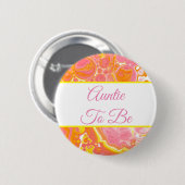 Badge Rond 5 Cm Tante | BABY SHOWER (Devant & derrière)