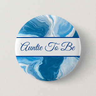 Badge Rond 5 Cm Tante   Bouton Baby shower du garçon