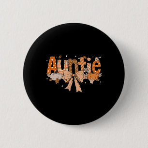 Badge Rond 5 Cm Tante Citrouille Fall Coquette Bow Thanksgiving Ma