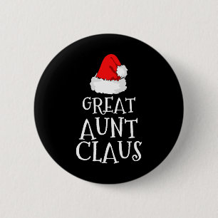 Badge Rond 5 Cm Tante Claus Noël Santa's Pyjama Famille M