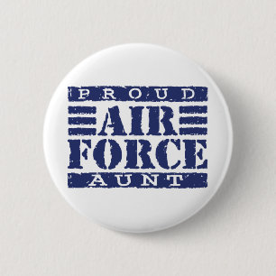 Badge Rond 5 Cm Tante de la Force aérienne