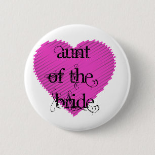Badge Rond 5 Cm Tante de la mariée
