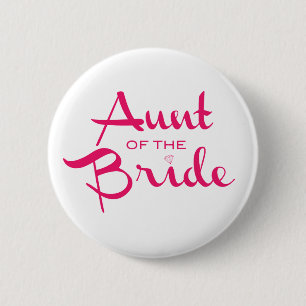 Badge Rond 5 Cm Tante des roses indien de jeune mariée sur le