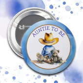 Badge Rond 5 Cm Tante d'être un Lil' Cowboy | BABY SHOWER
